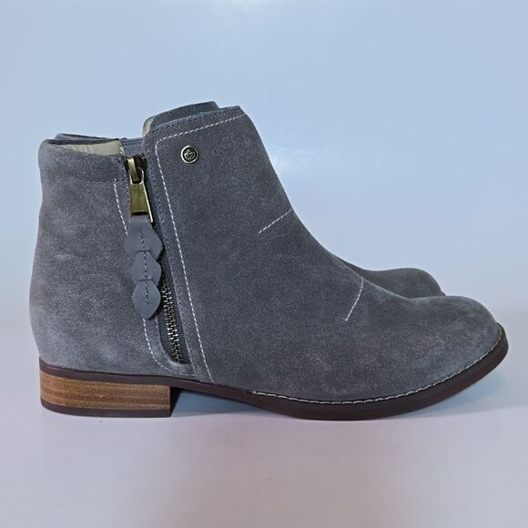 Spenco Ivy Women's Gray Suede Ankle Bootie Flex Align Size 8 standard width - Picture 1 of 14